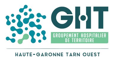 Logo du groupement hospitalier de territoire haute-garonne, partenaire de santé de la clinique des minimes